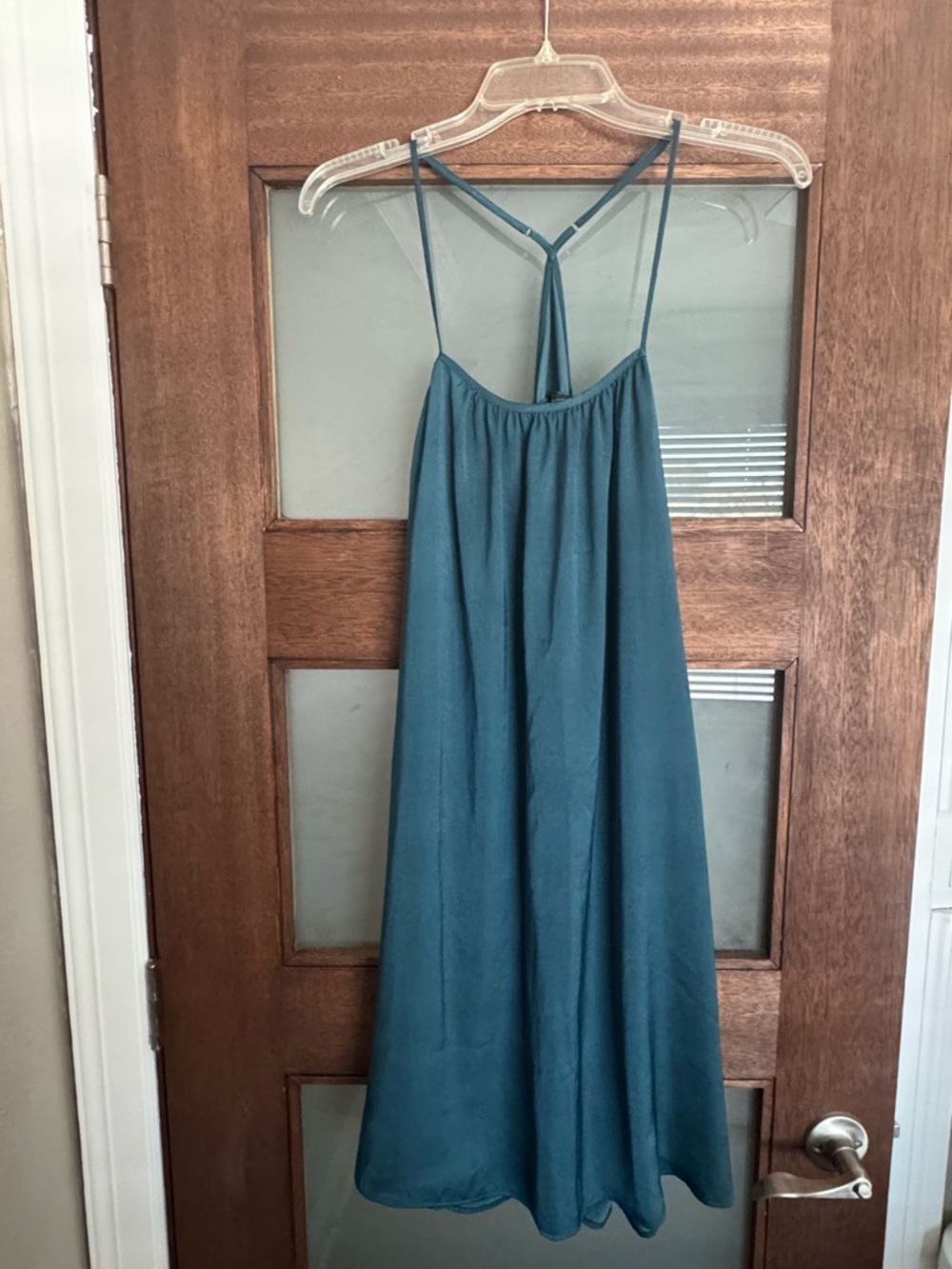 Banana Republic Teal Trapeze style dress